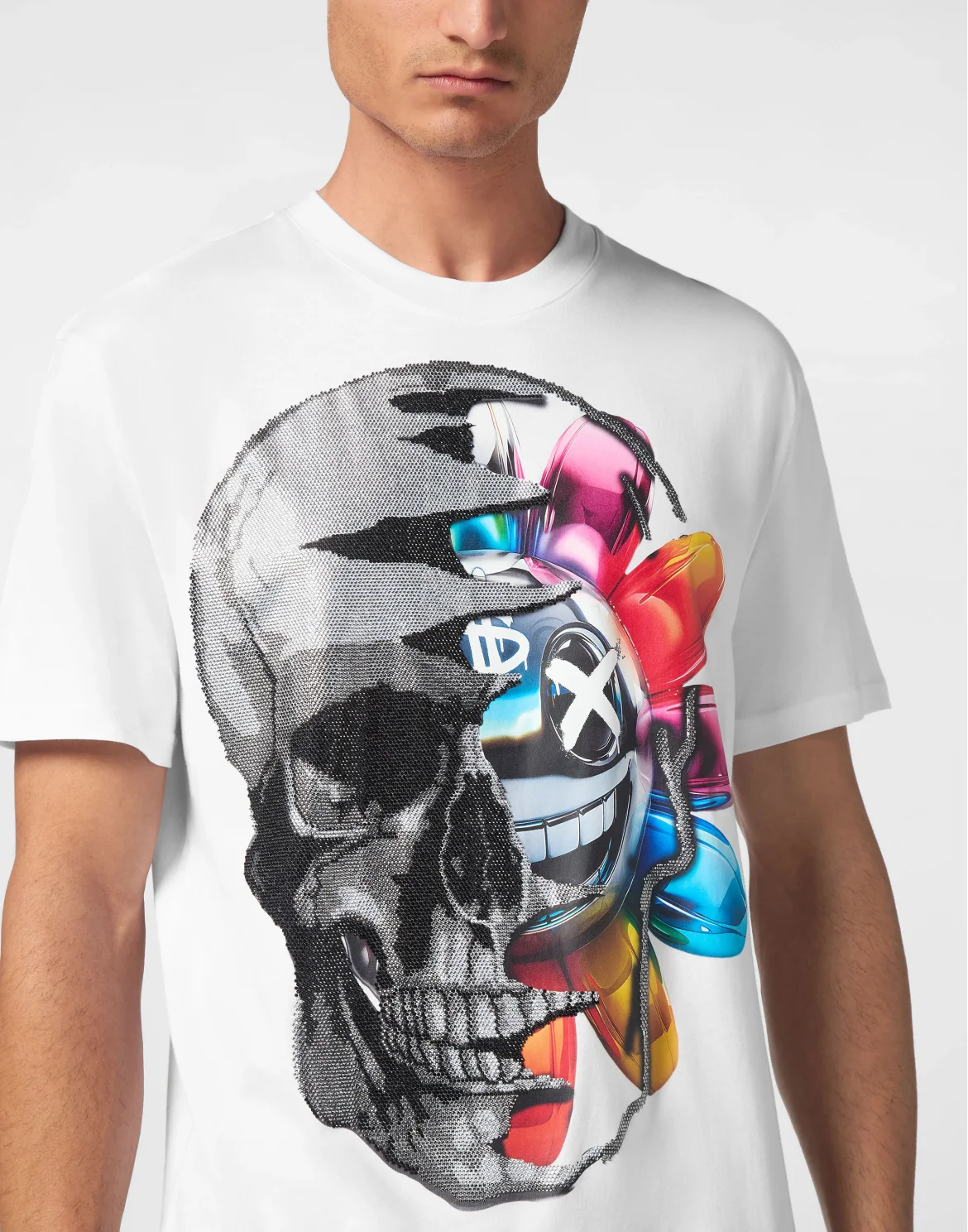 T-shirt Round Neck SS Smile, цвет: Белый