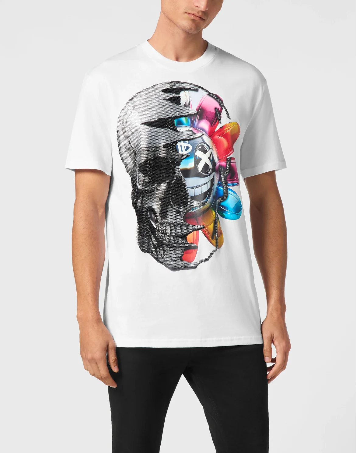 T-shirt Round Neck SS Smile, цвет: Белый
