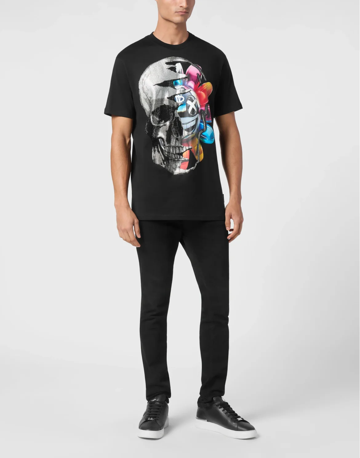 T-shirt Round Neck SS Smile, цвет: Черный