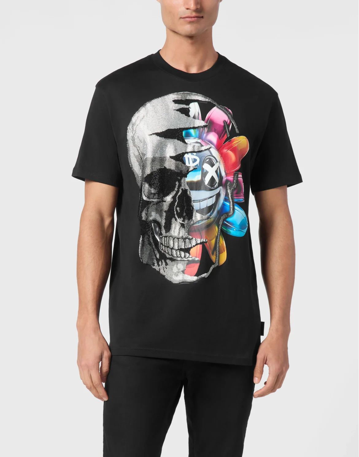 T-shirt Round Neck SS Smile, цвет: Черный
