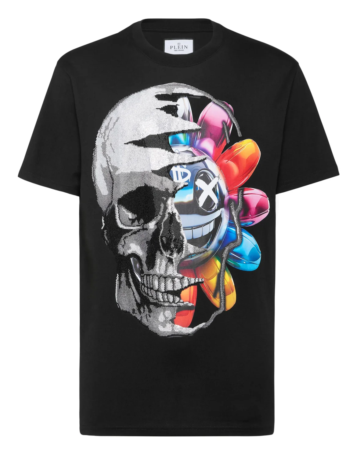 T-shirt Round Neck SS Smile, цвет: Черный