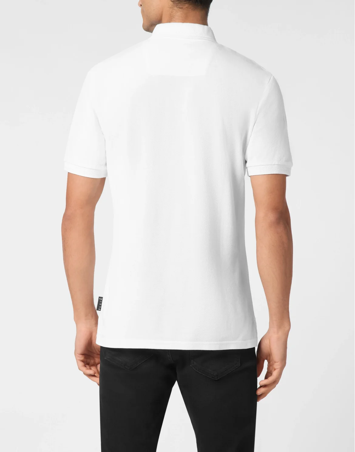 Pique Polo Shirt SS Gothic Plein, цвет: Белый
