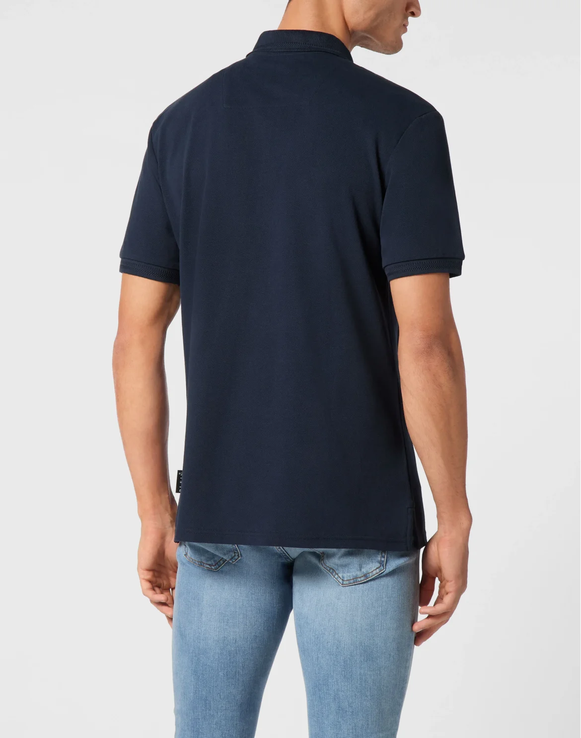 Pique Polo Shirt SS Gothic Plein, цвет: Синий