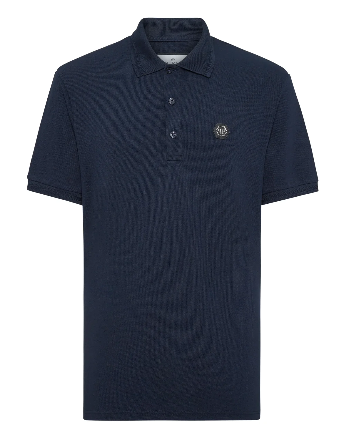 Pique Polo Shirt SS Gothic Plein, цвет: Синий