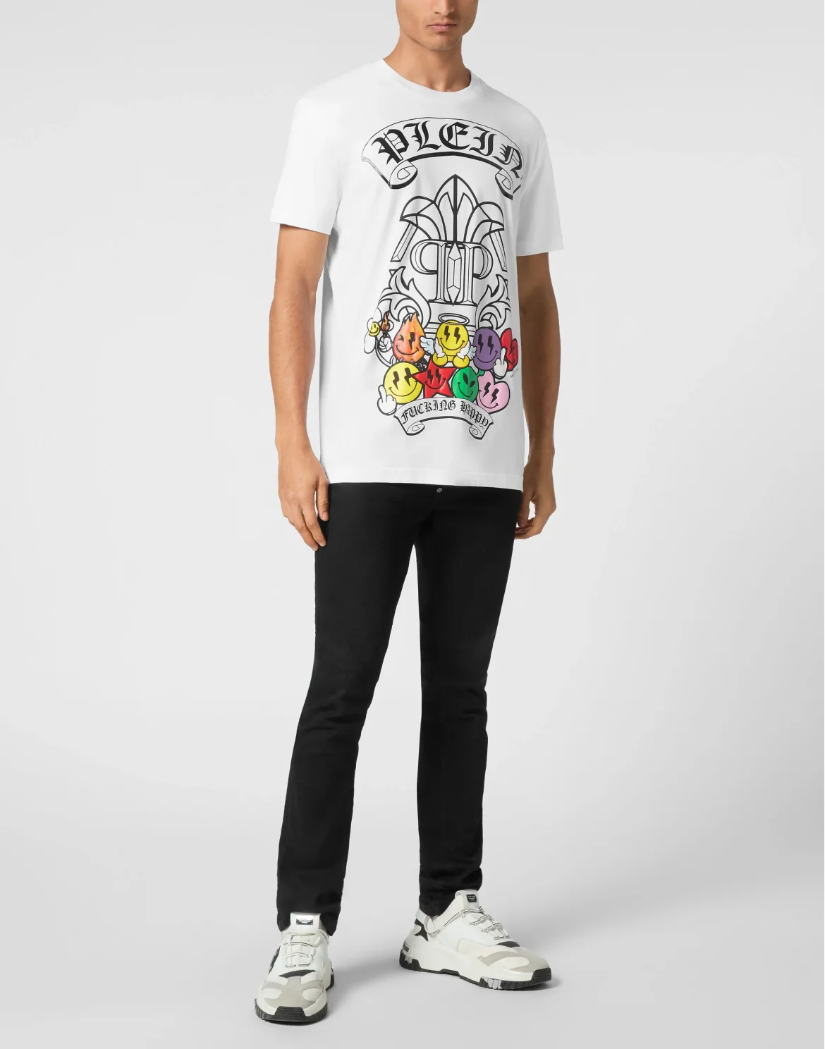 T-shirt Round Neck SS Smile, цвет: Белый