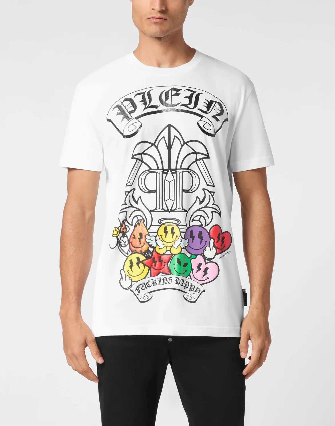 T-shirt Round Neck SS Smile, цвет: Белый