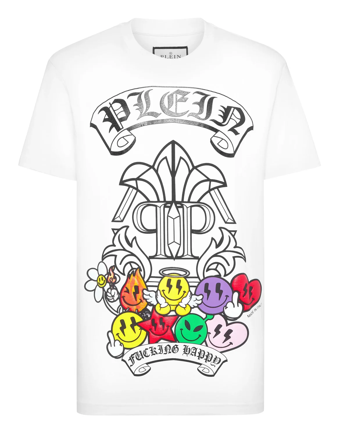 T-shirt Round Neck SS Smile, цвет: Белый
