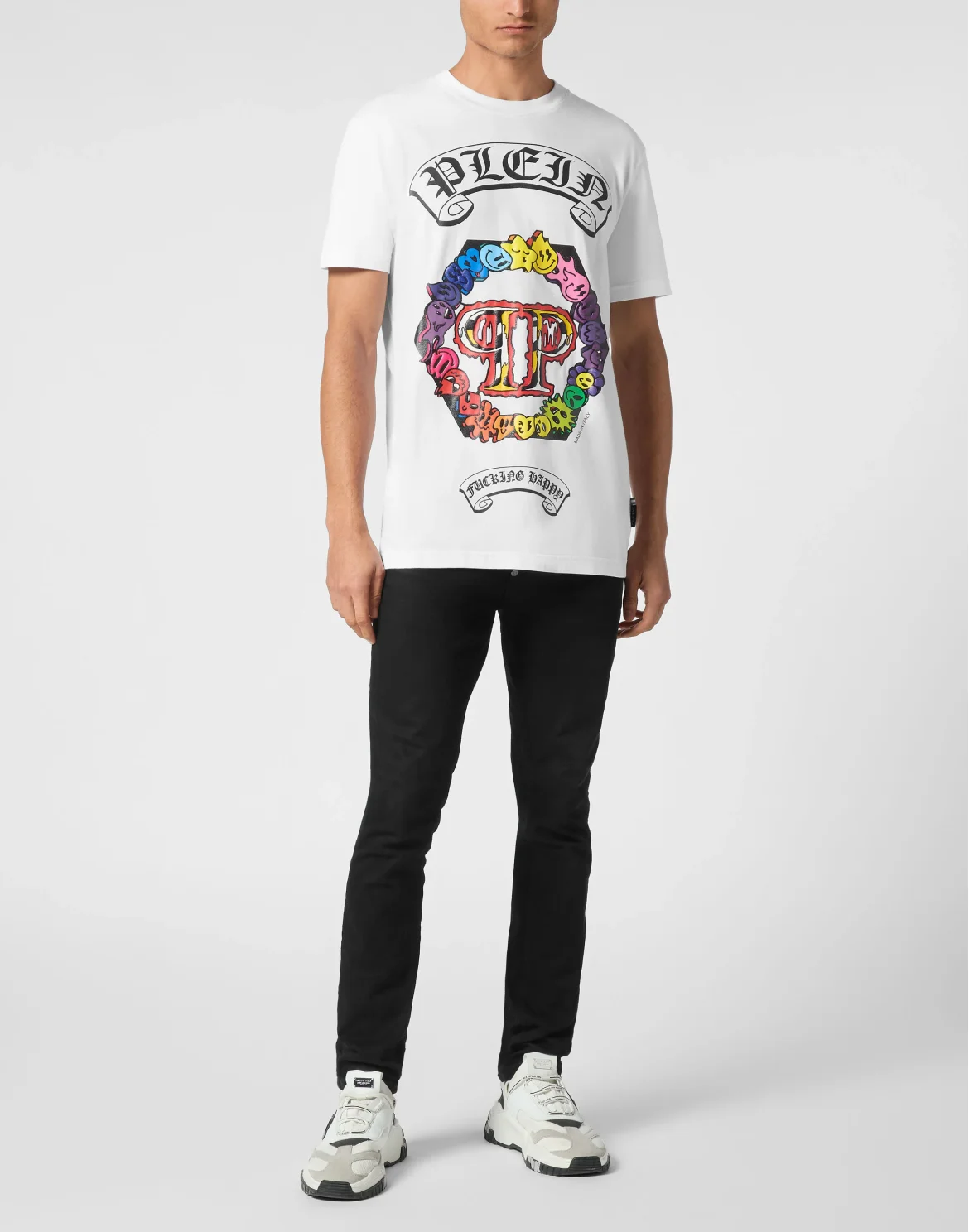 T-shirt Round Neck SS Smile, цвет: Белый