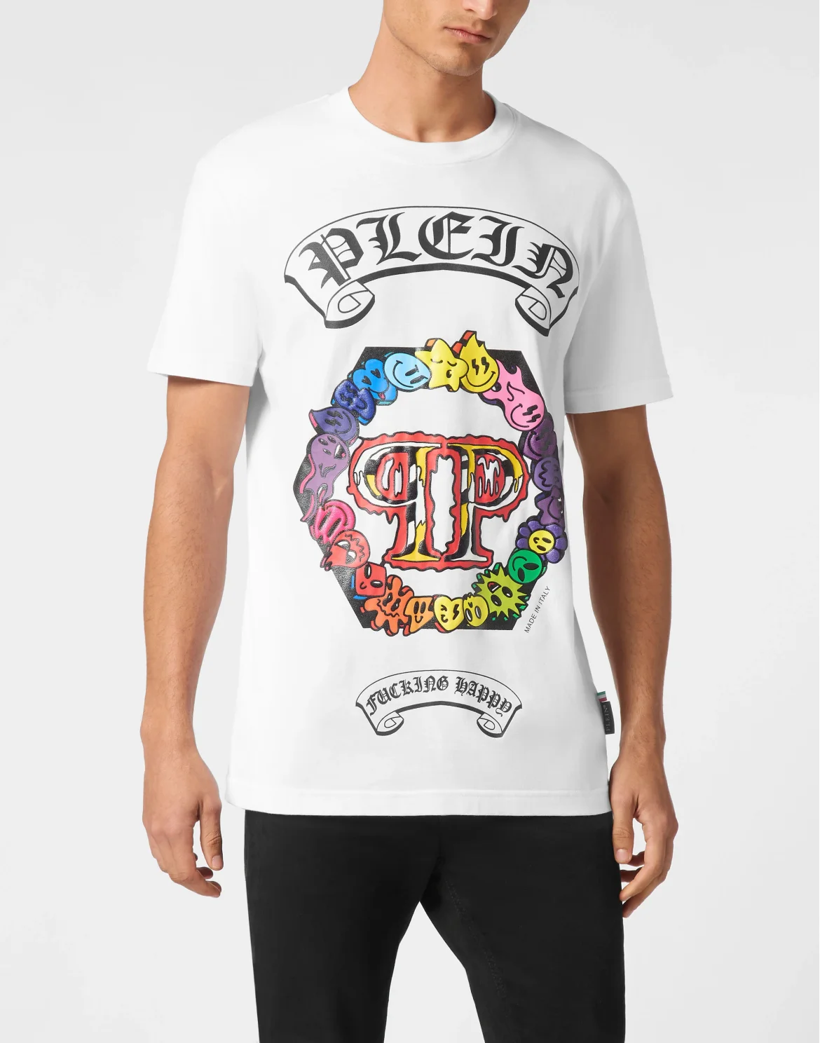 T-shirt Round Neck SS Smile, цвет: Белый