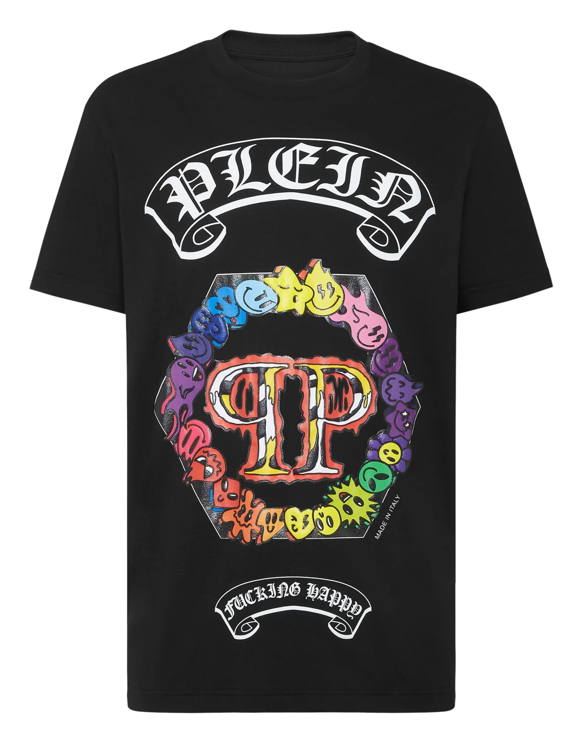 T-shirt Round Neck SS Smile, цвет: Черный