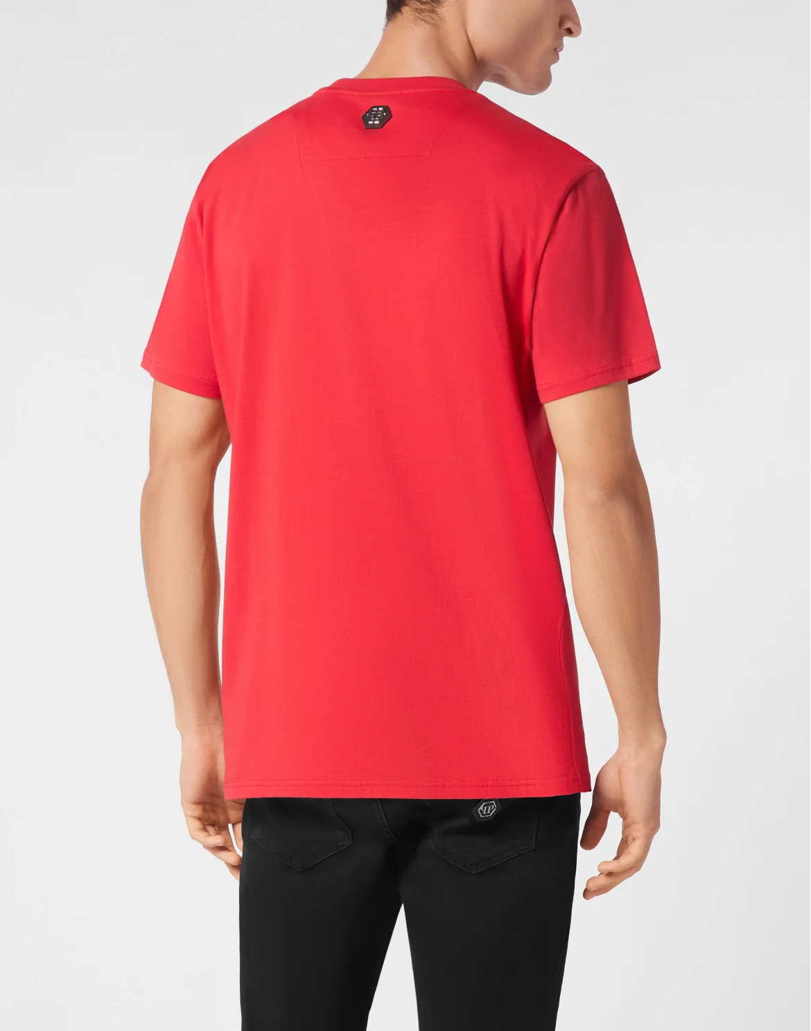 T-shirt Round Neck SS Strass Smile, цвет: Красный