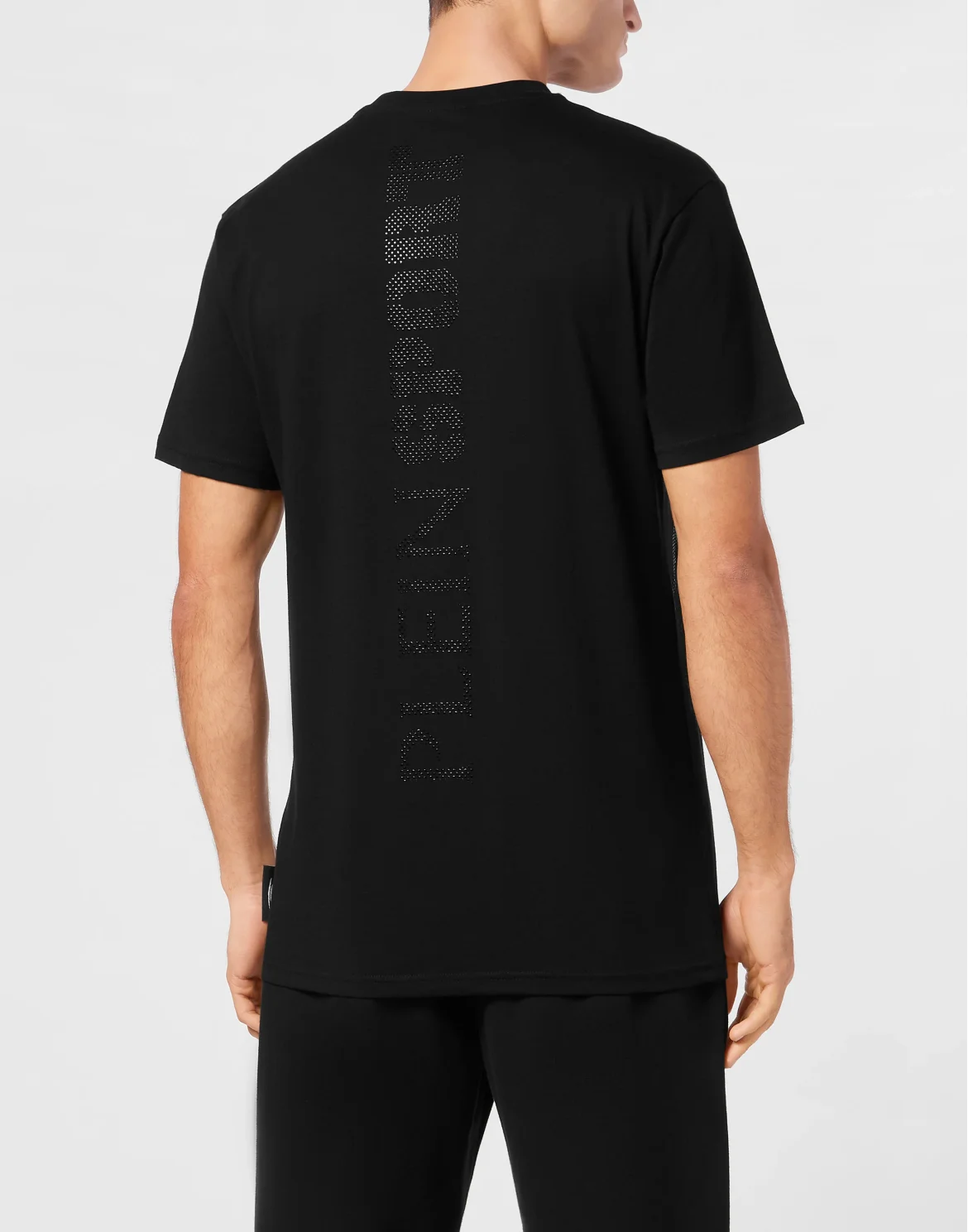 Cotton T-shirt Round Neck SS Lamina Scratch, цвет: Черный