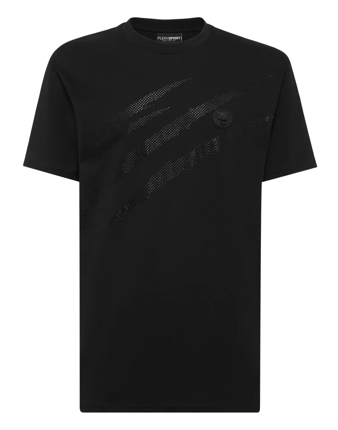 Cotton T-shirt Round Neck SS Lamina Scratch, цвет: Черный