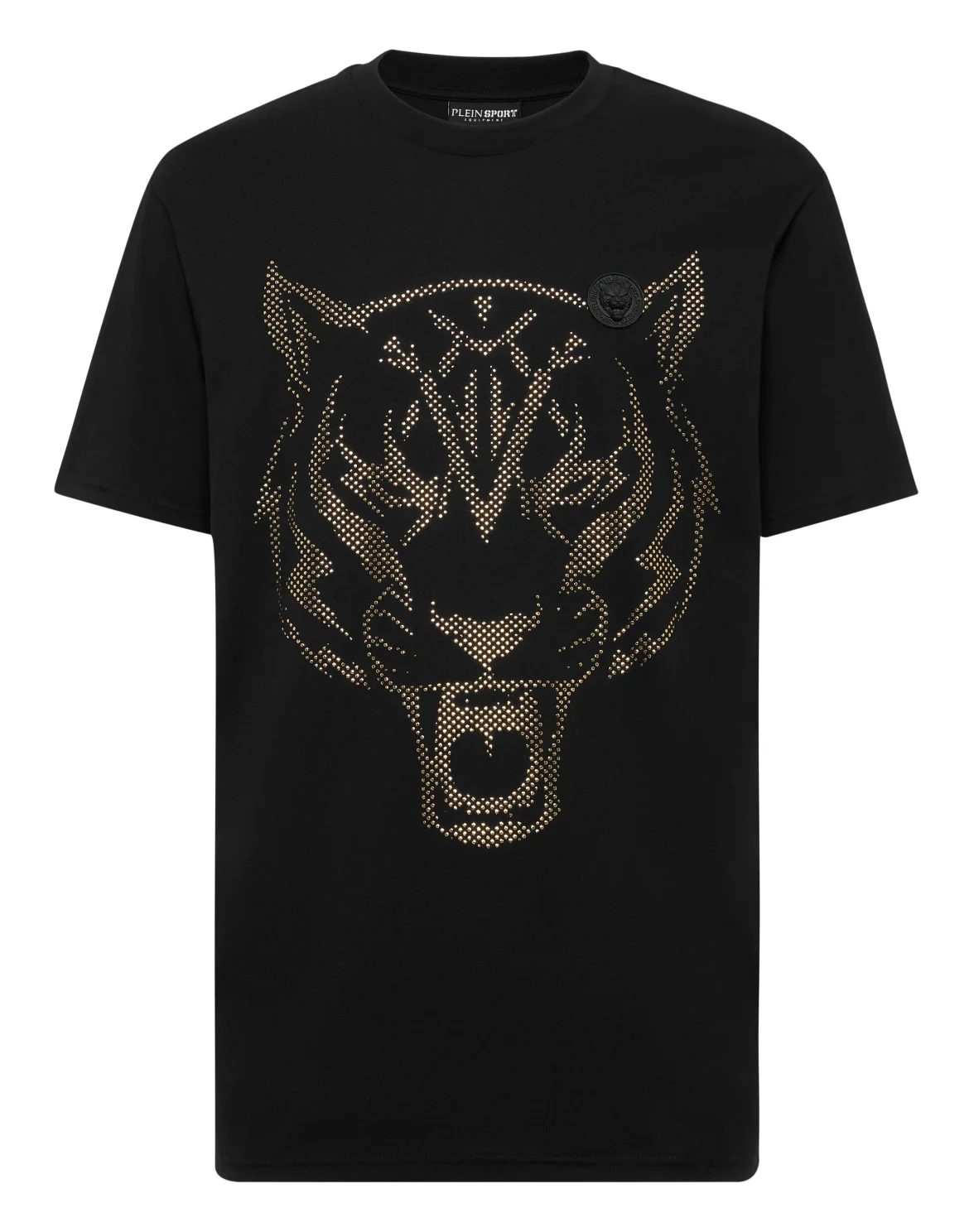 Cotton T-shirt Round Neck SS  Lamina Tiger, цвет: Черный