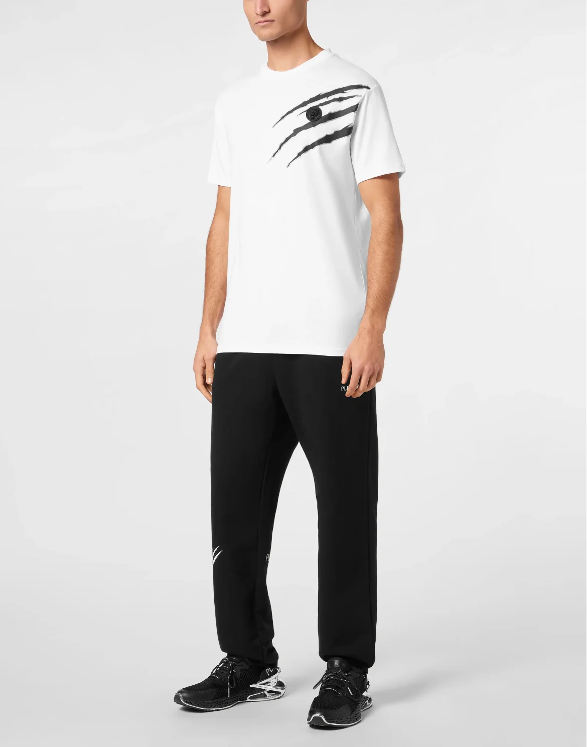 Cotton T-shirt Round Neck SS Lamina Scratch, цвет: Белый