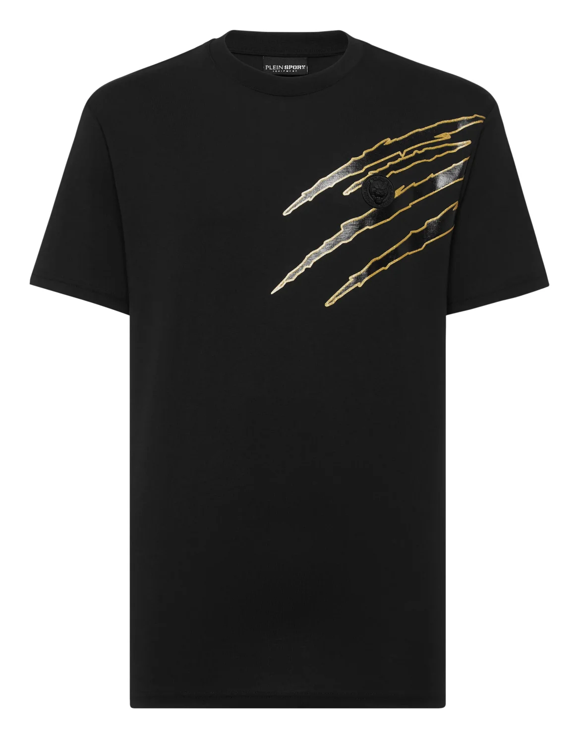 Cotton T-shirt Round Neck SS Lamina Scratch, цвет: Черный