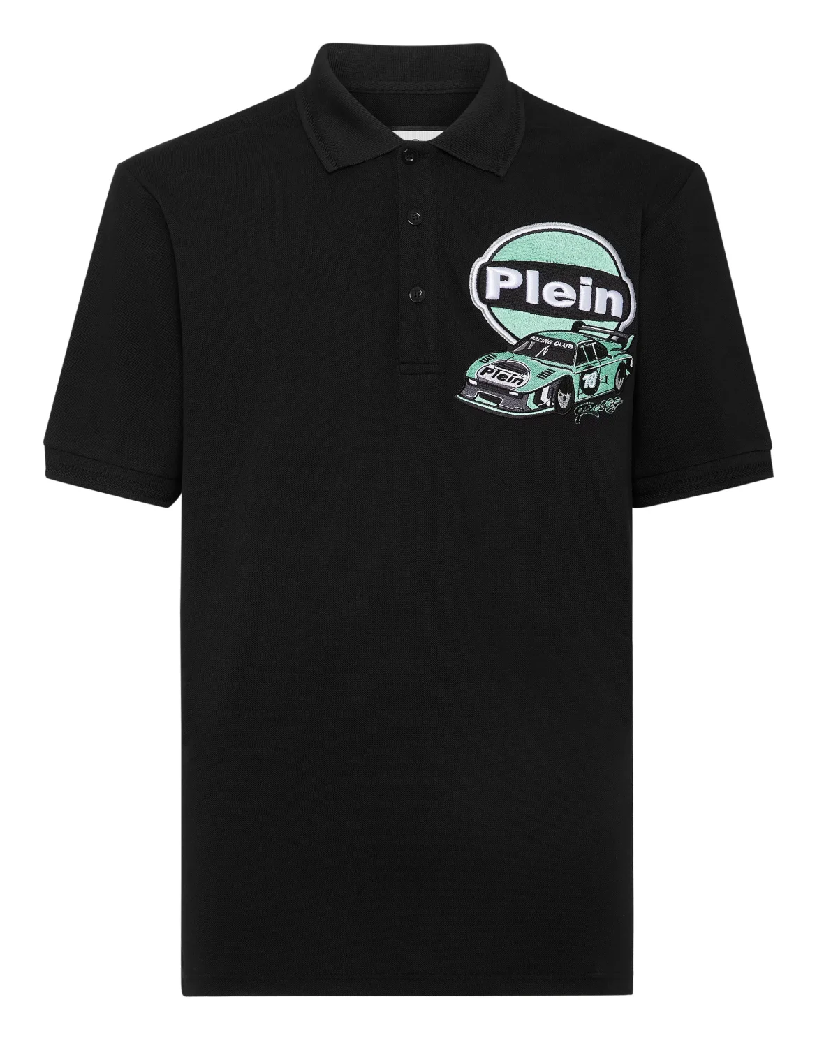 Pique Polo Shirt SS Slim Fit Cars Racing, цвет: Черный