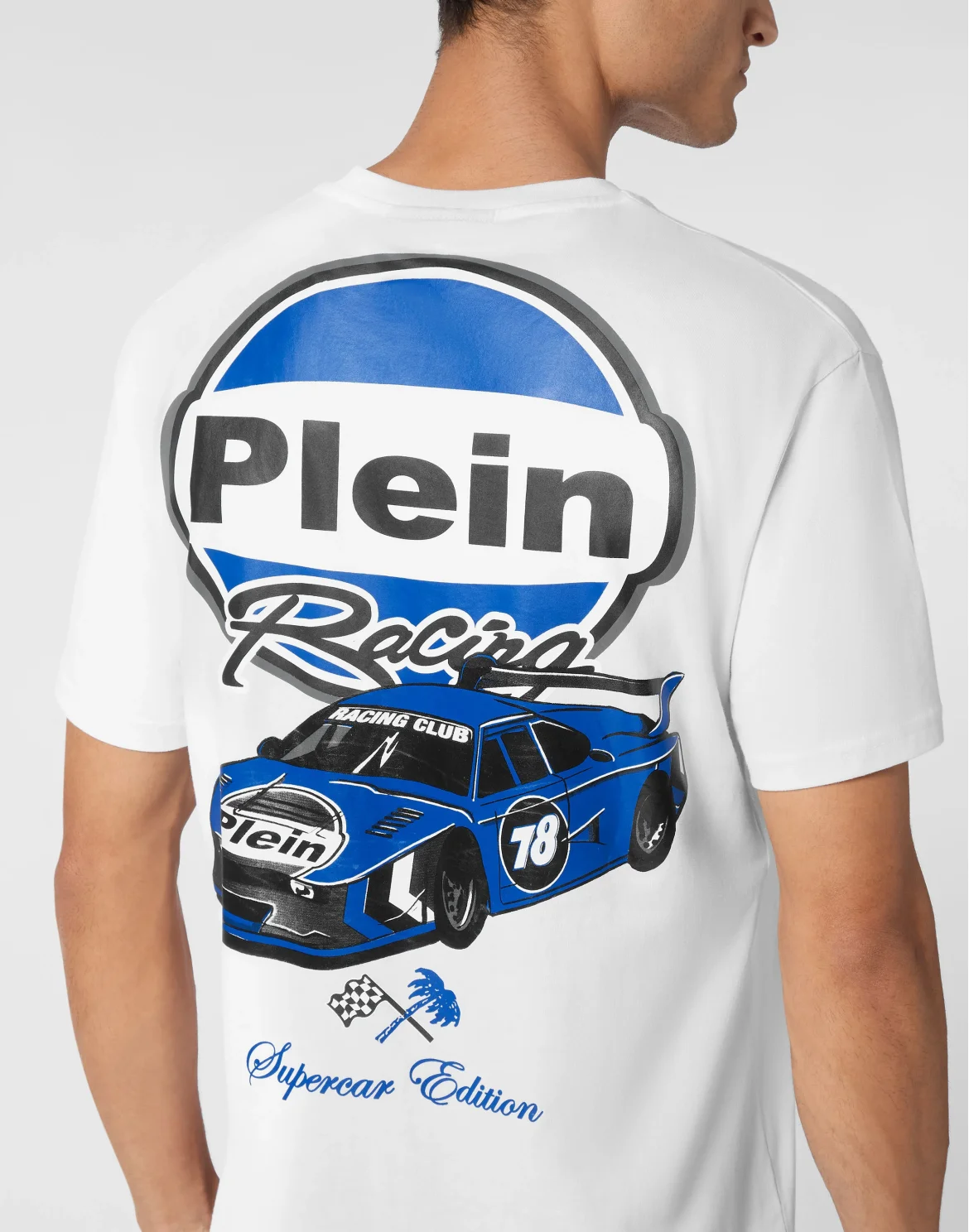 Jersey T-shirt Round Neck SS Cars Racing, цвет: Белый