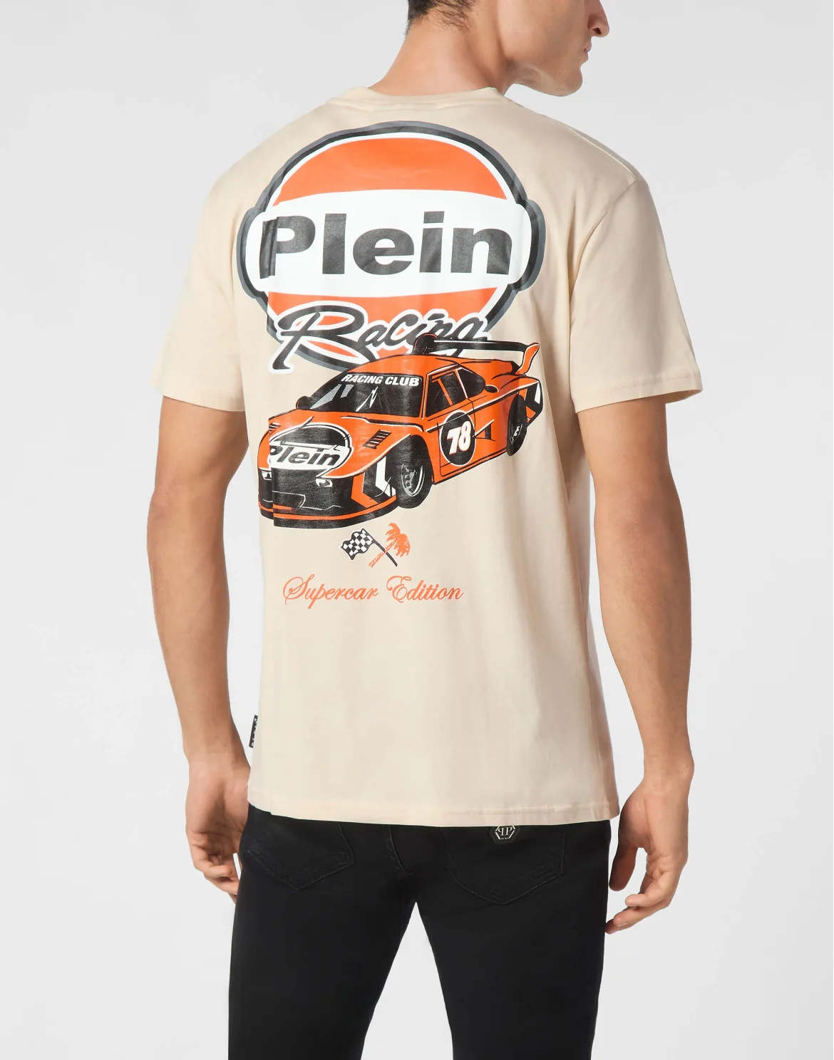 Jersey T-shirt Round Neck SS Cars Racing, цвет: Бежевый