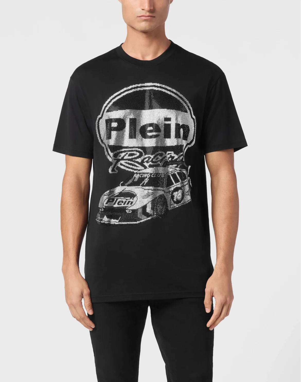 Jersey T-shirt Round Neck SS Strass Cars Racing, цвет: Черный