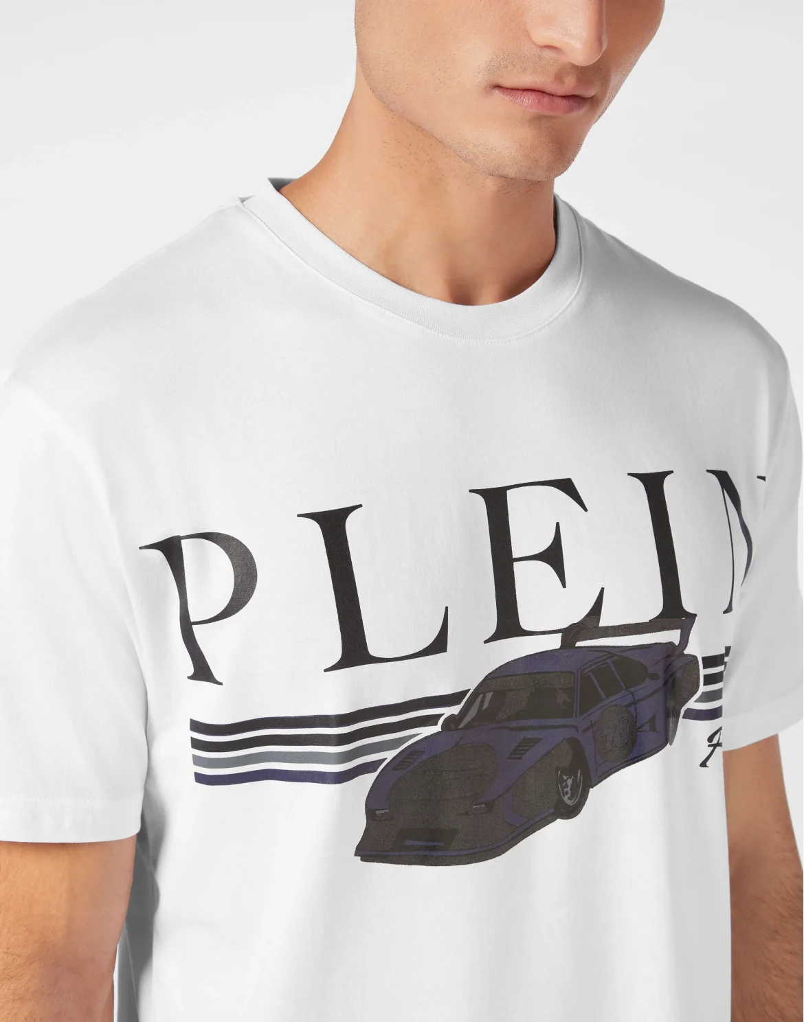 Jersey T-shirt Round Neck SS Cars Racing, цвет: Белый