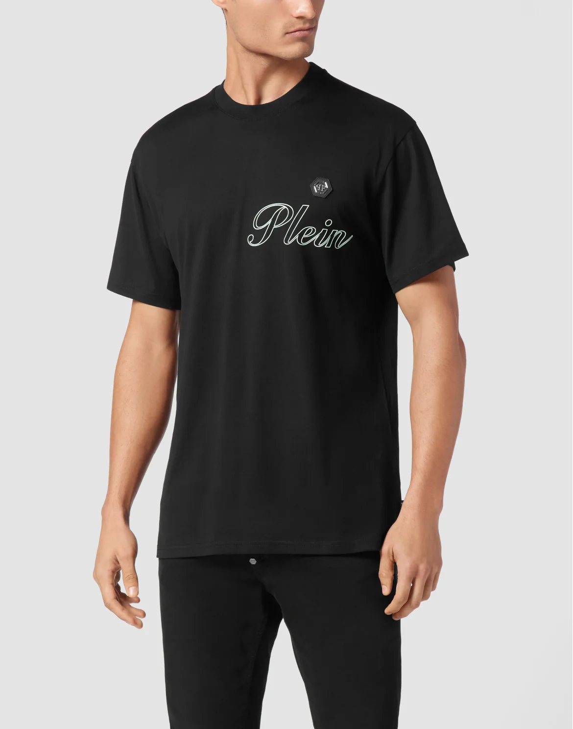 Jersey T-shirt Round Neck SS, цвет: Черный