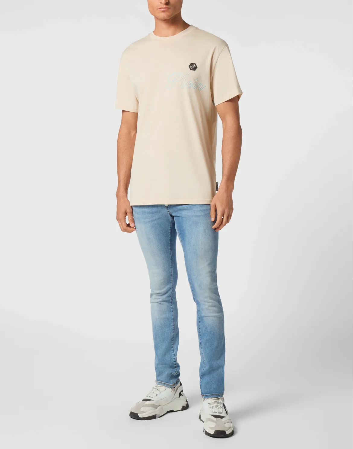 Jersey T-shirt Round Neck SS, цвет: Бежевый
