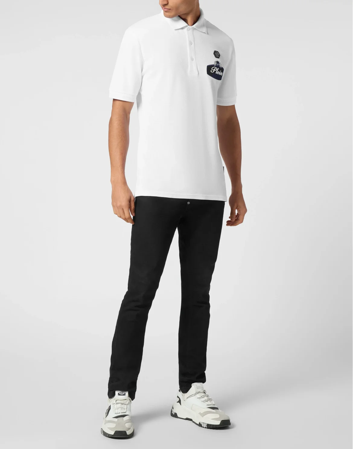 Pique Polo shirt SS Slim Fit Racing Club, цвет: Белый