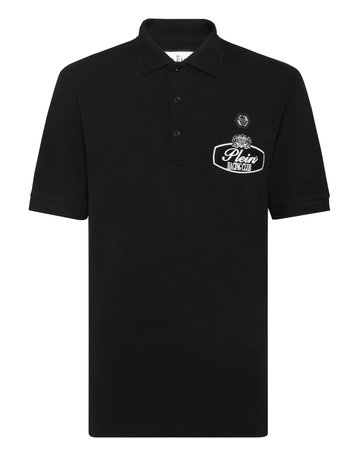 Pique Polo shirt SS Slim Fit Racing Club, цвет: Черный