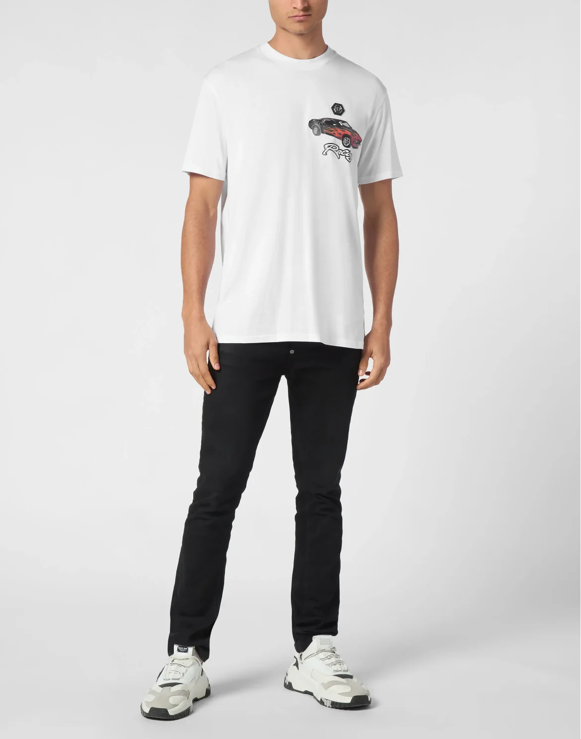 Jersey T-shirt Round Neck SS Cars Racing, цвет: Белый