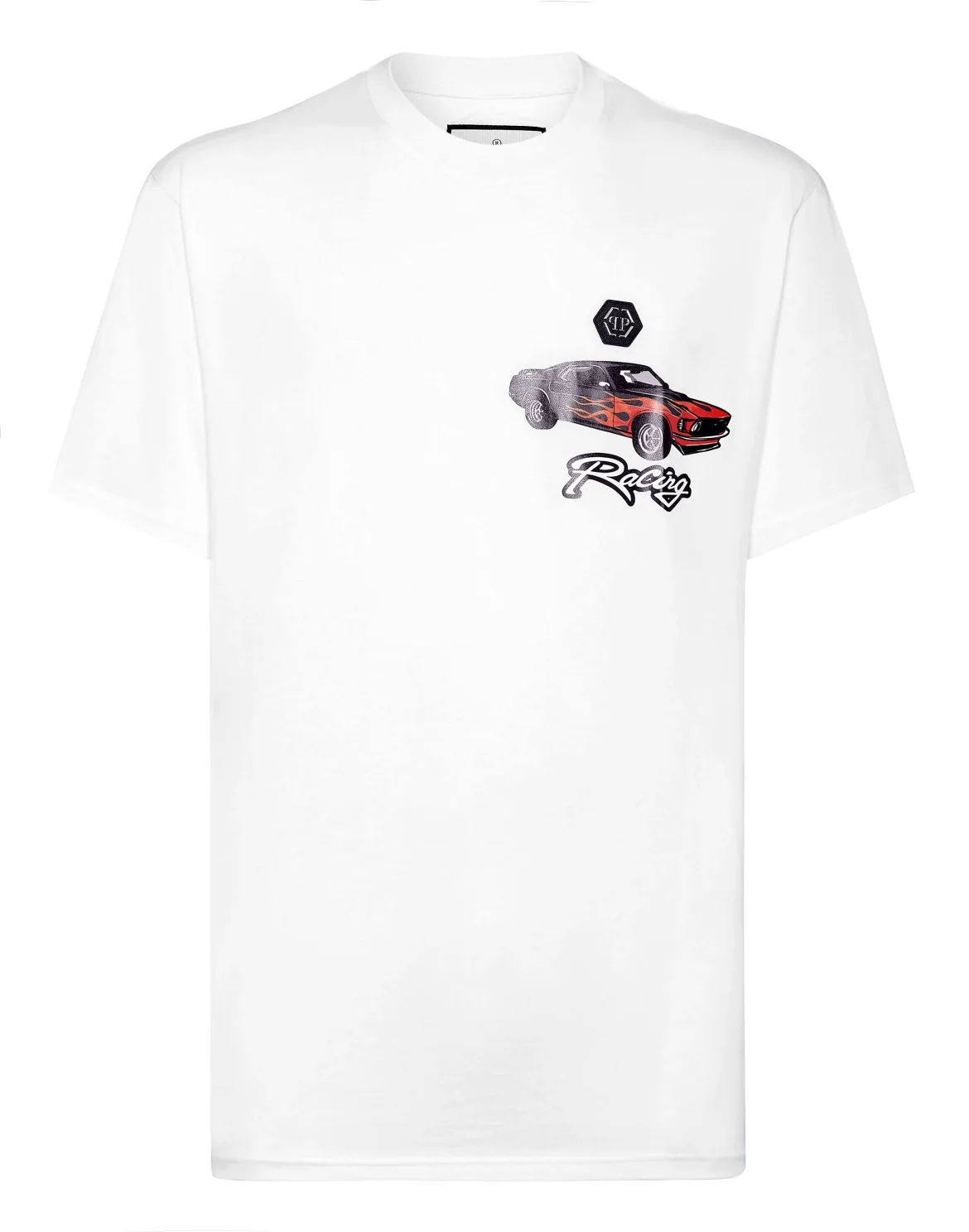 Jersey T-shirt Round Neck SS Cars Racing, цвет: Белый