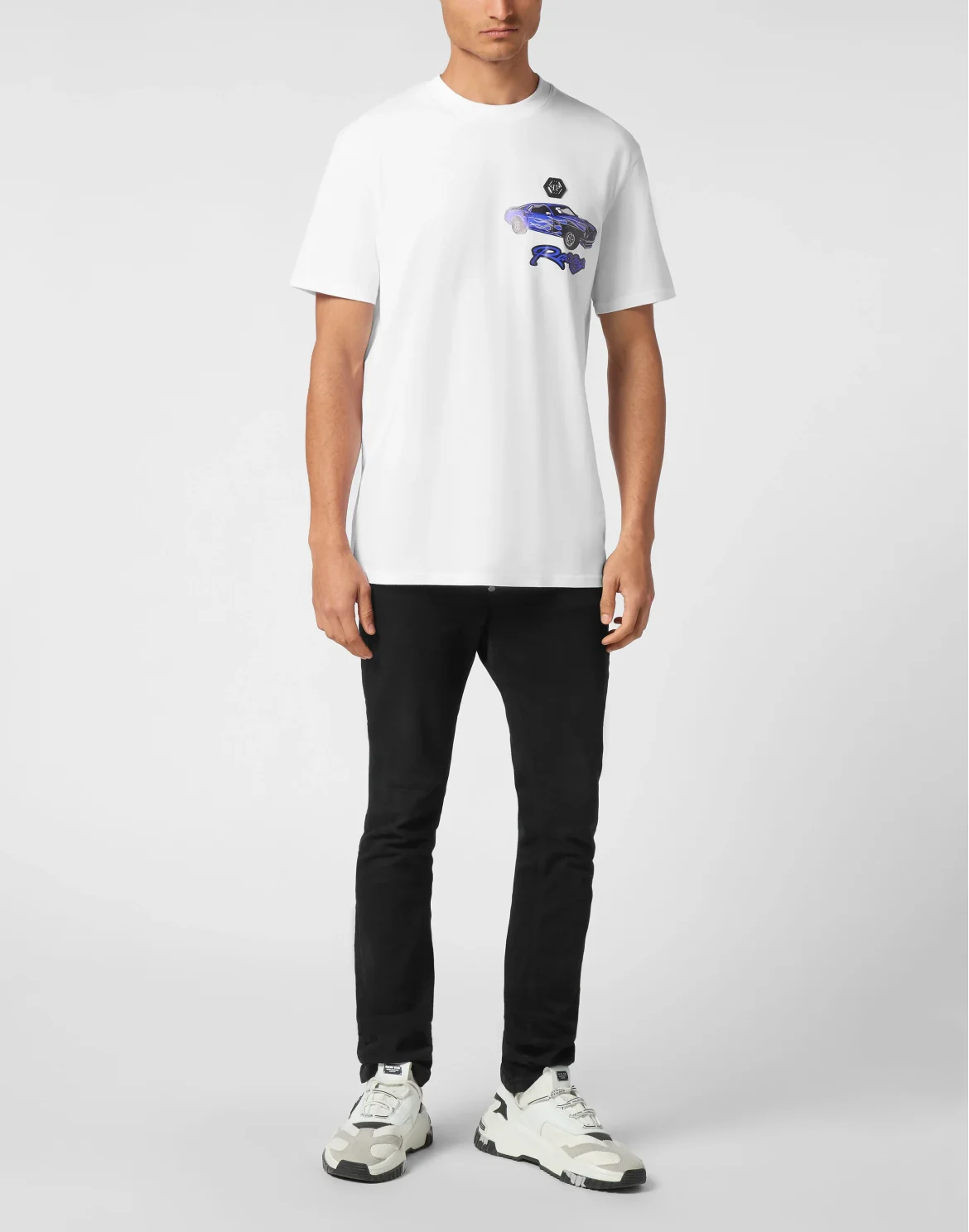 Jersey T-shirt Round Neck SS Cars Racing, цвет: Белый