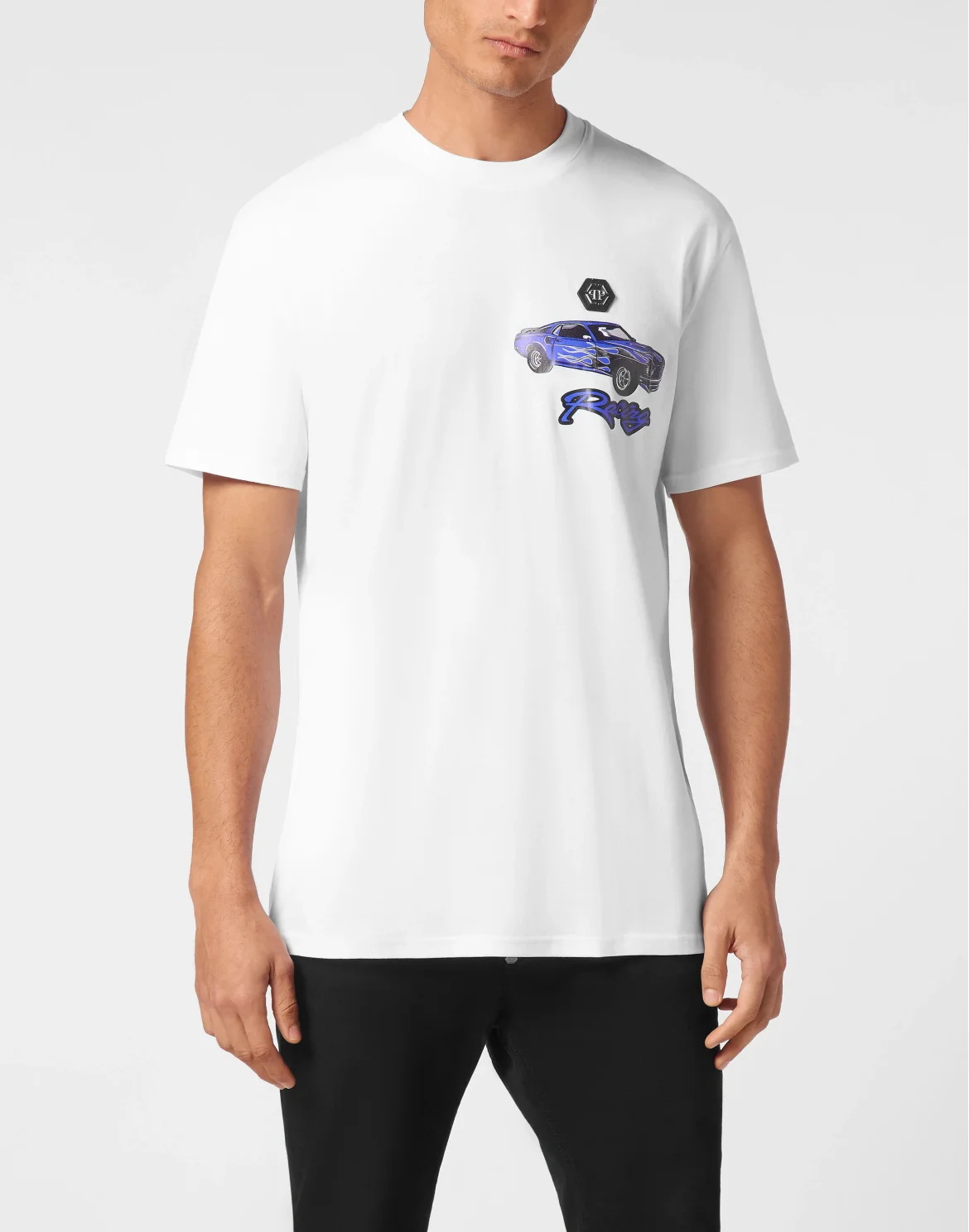 Jersey T-shirt Round Neck SS Cars Racing, цвет: Белый