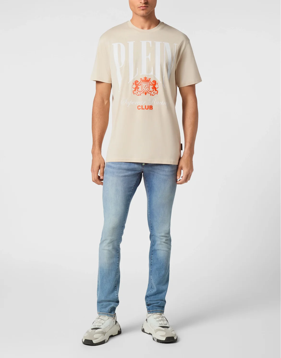 Jersey T-shirt Round Neck SS Cars Racing, цвет: Бежевый