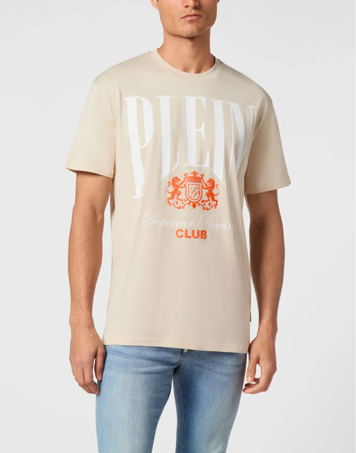 Jersey T-shirt Round Neck SS Cars Racing, цвет: Бежевый