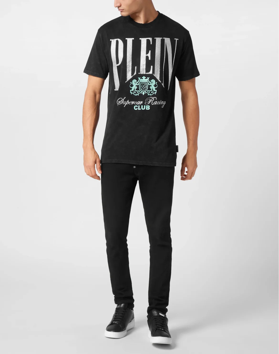 Jersey T-shirt Round Neck SS Strass Cars Racing, цвет: Черный