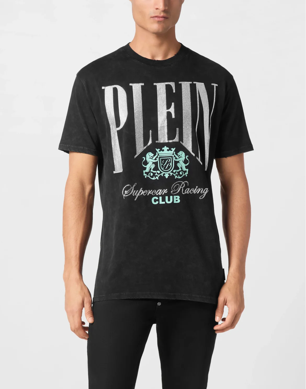 Jersey T-shirt Round Neck SS Strass Cars Racing, цвет: Черный