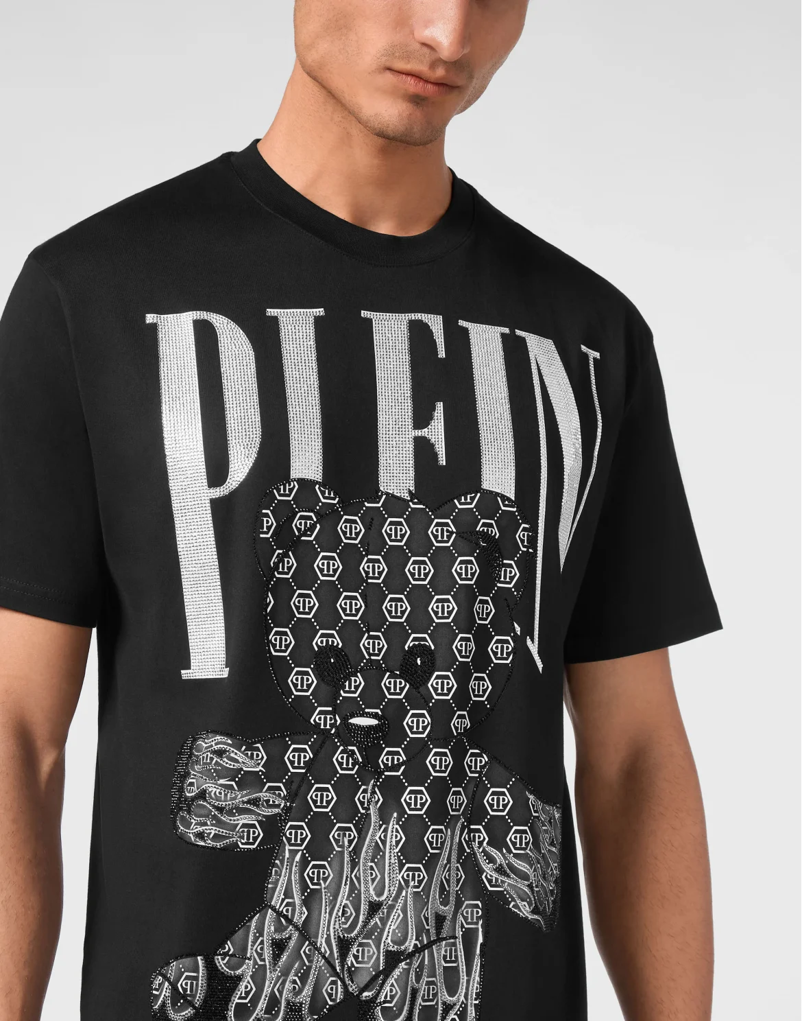 Jersey T-shirt Round Neck SS Teddy Bear, цвет: Черный