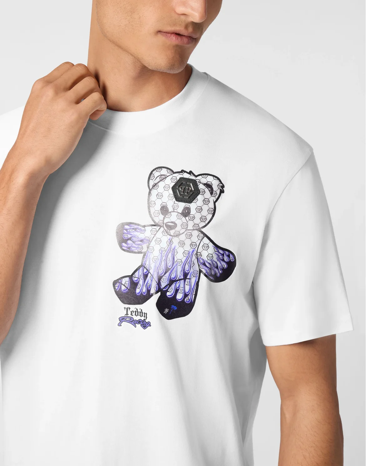 Jersey T-shirt Round Neck SS Teddy Bear, цвет: Белый