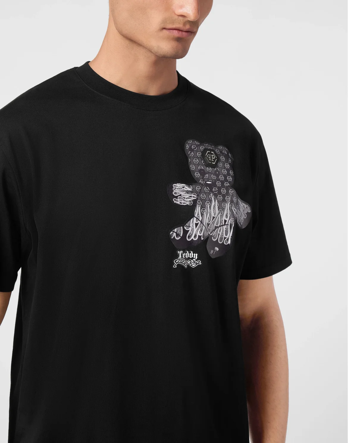 Jersey T-shirt Round Neck SS Teddy Bear, цвет: Черный