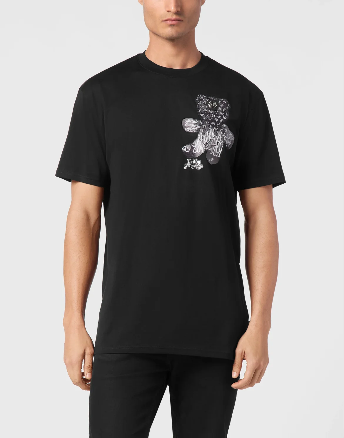 Jersey T-shirt Round Neck SS Teddy Bear, цвет: Черный