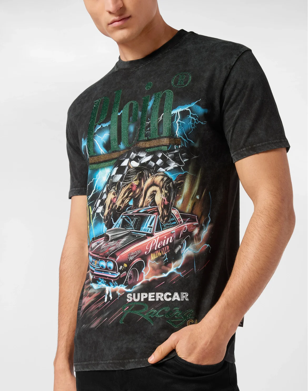 Jersey T-shirt Round Neck SS Racing Club, цвет: Черный