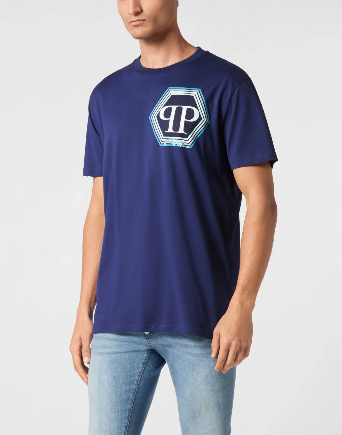 Jersey T-shirt Round Neck SS Hexagon, цвет: Синий