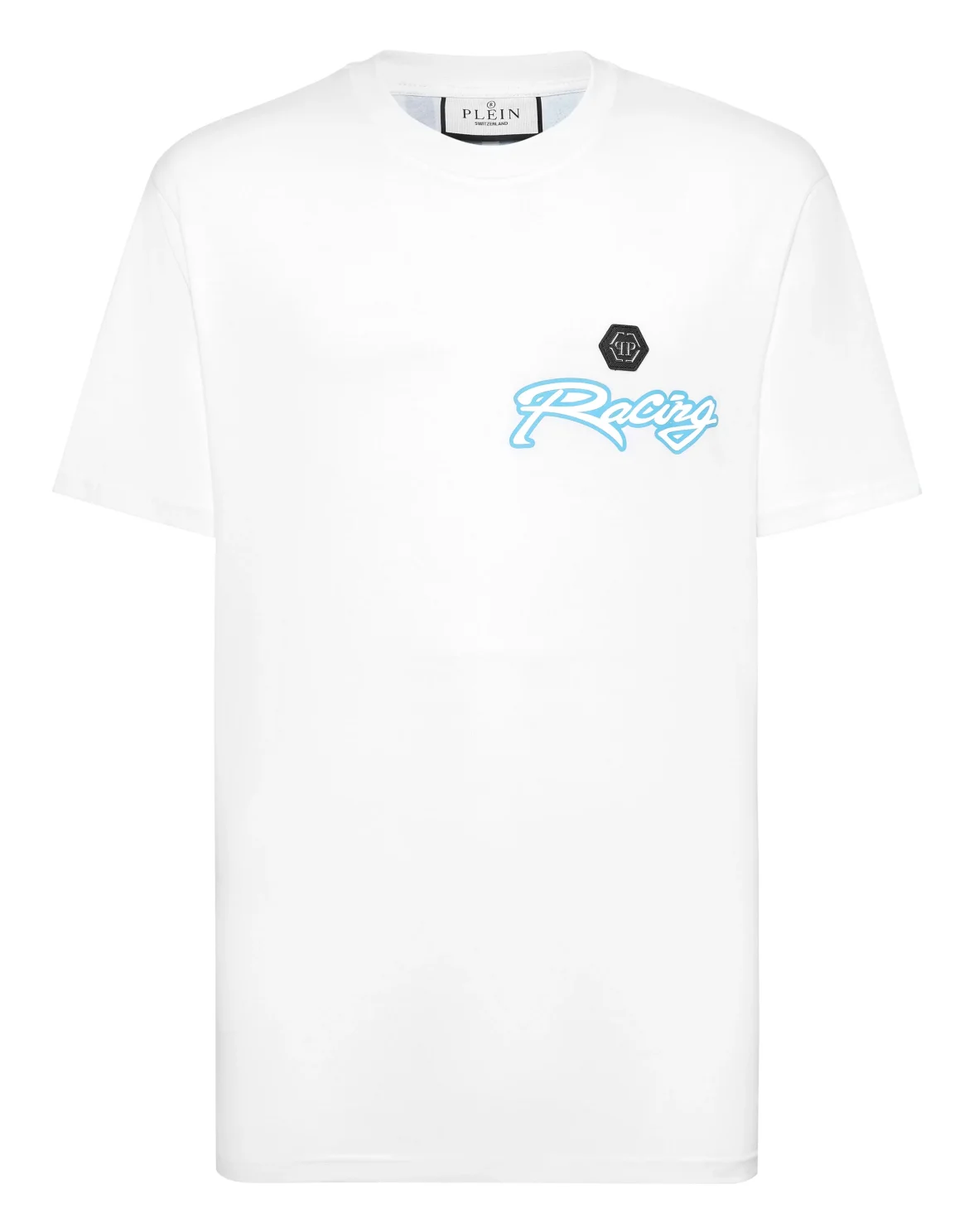T-shirt Round Neck SS Stripes Hexagon, цвет: Белый