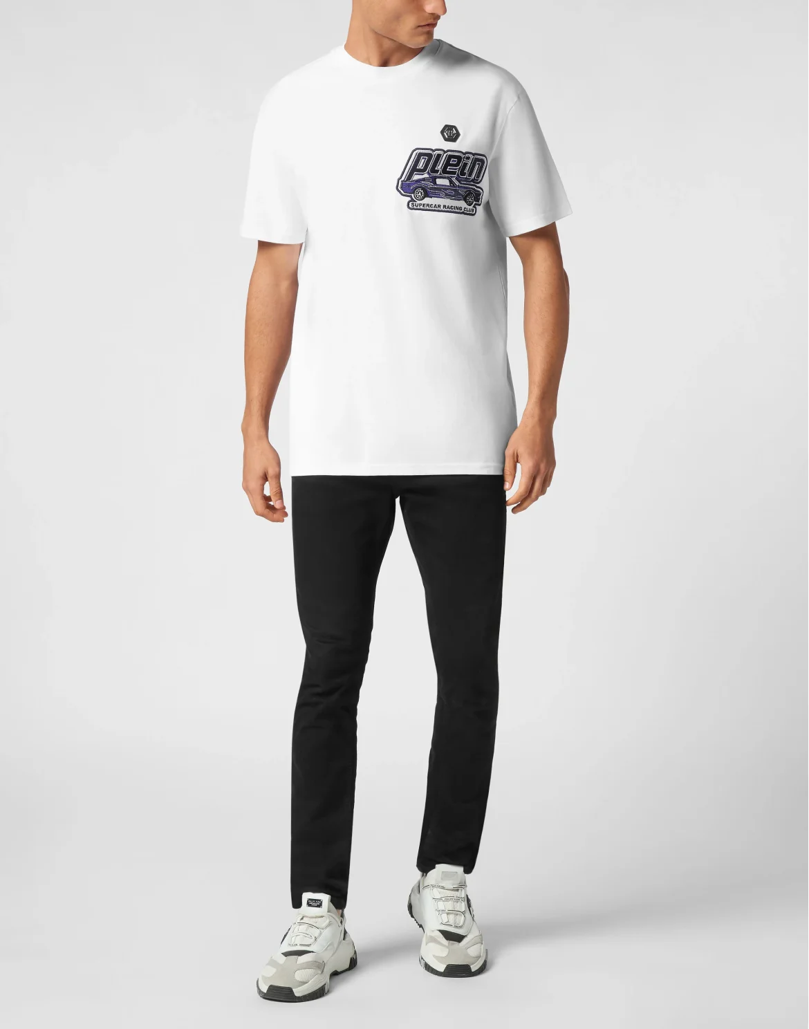 Jersey  T-shirt Round Neck SS Cars Racing, цвет: Белый