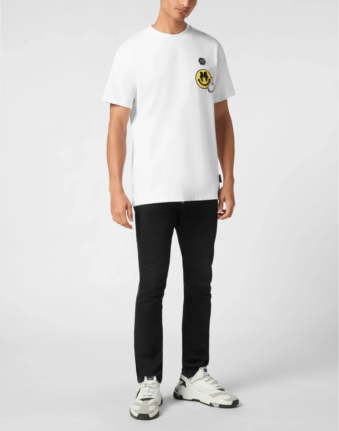 Jersey  T-shirt Round Neck SS Smile, цвет: Белый