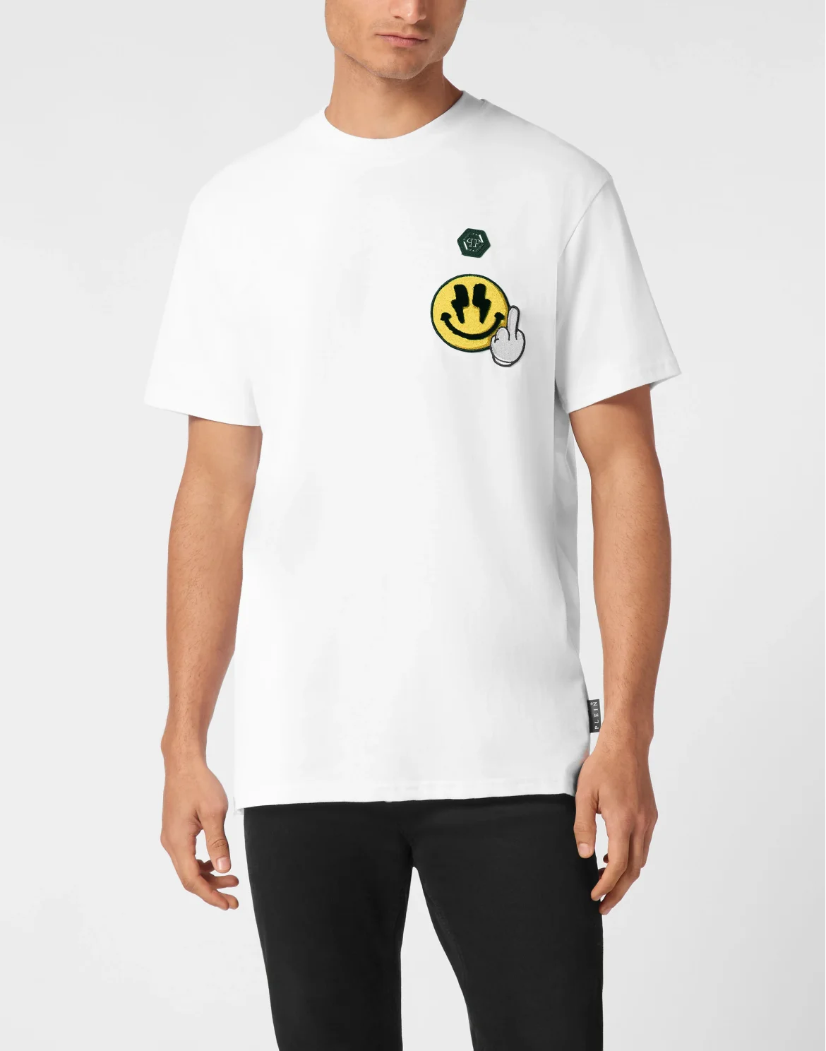 Jersey  T-shirt Round Neck SS Smile, цвет: Белый