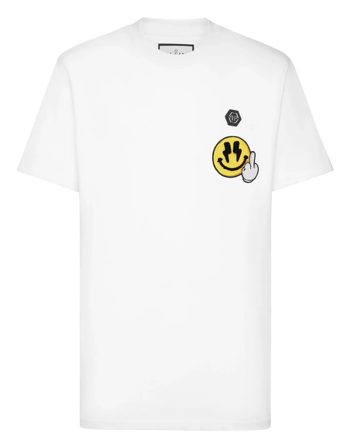 Jersey  T-shirt Round Neck SS Smile, цвет: Белый