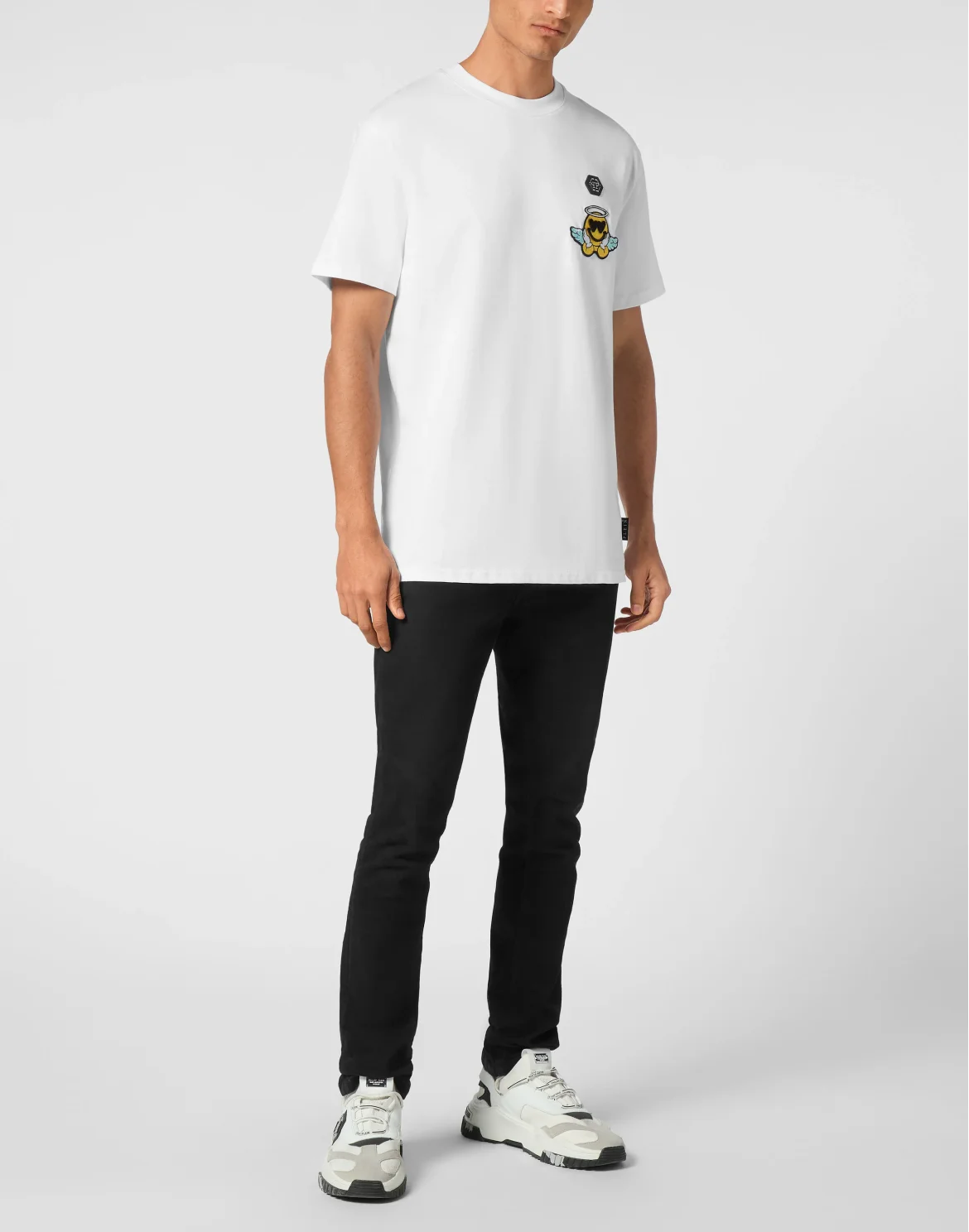 Jersey  T-shirt Round Neck SS Smile, цвет: Белый