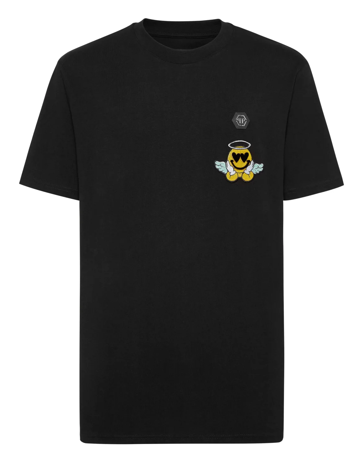Jersey  T-shirt Round Neck SS Smile, цвет: Черный